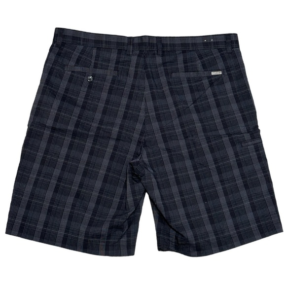 Men's Greg Norman Golf 38 Large Chino Khakis Shorts Black Stretch Grip Waistband - Picture 4 of 8